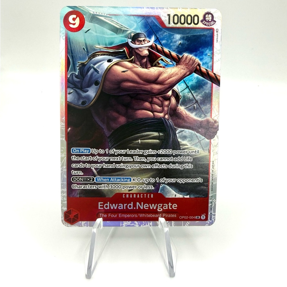 Edward.Newgate OP02-004 SR One Piece Premium Booster -The Best- English NM